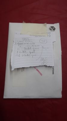 a piece of paper on top of a piece of paper