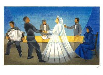 Louis TOFFOLI (1907-1999) - Le Mariage, 1996, Lithographie o…