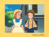 a picture of a picture of a boy and a girl talking