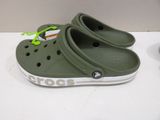 a pair of crocs that are on a table