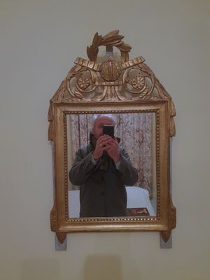 Miroir de style Louis XVI, Haut : 68cm VENTE SUR DESIGNATYIO…