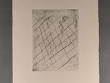 a black and white photo of a drawing on a piece of paper