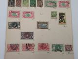 a lot of different stamps on a piece of paper