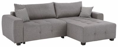 18 / Canapé angle réversible Bella en tissu gris Le canapé moderne rem