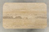 Table basse en travertin, dans le style de Mangiarotti, vers… (photo 5)