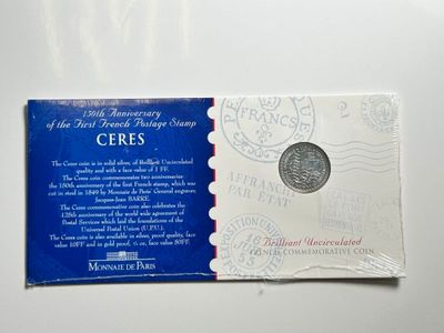 un bout de papier sur lequel est apposé un tampon portant la mention « Ceres »
