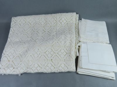 Couvre-lit en crochet (environ 220 x 242 cm.