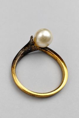 Bague vermeil et perles 1,8 g brut env