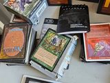 many different types of cards on the table