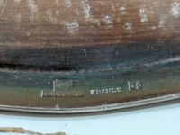CHRISTOFLE - Plat ovale en métal argenté, filets contours (photo 2)