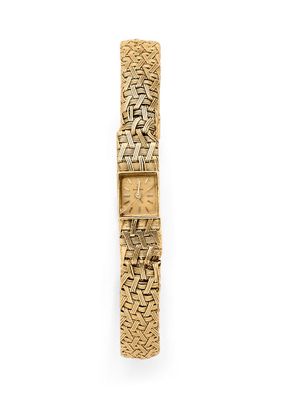 an 18k yellow gold ladies ' s wrist watch