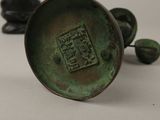a close up of a metal object on a table