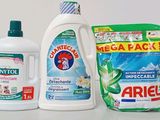 de nombreux types de produits d'entretien sur la table