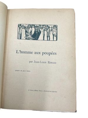 an open book with a picture of a group of people on it