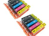 pack of 4 compatible ink cartridges for canon printers