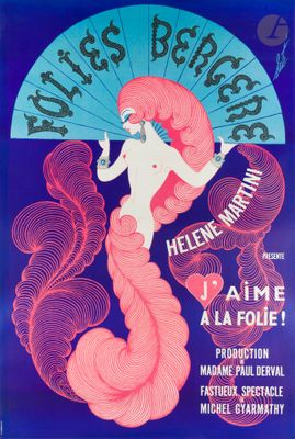 a poster advertising a show at the paris opera, featuring an image of a woman in a pink dress