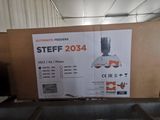 a cardboard box with a picture of a blender on it