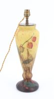 LORRAIN - Vase de forme balustre monté en lampe en pâte de v… (photo 6)