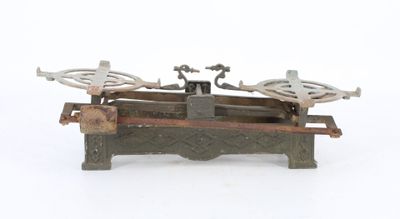 a scale that is sitting on a table in the snow