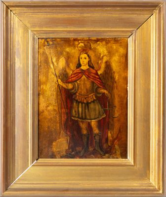 une image représentant un tableau où l'on voit une femme tenant une épée