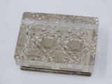 an image of a glass box with a diamond pattern on it