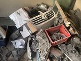 a pile of assorted items in a room