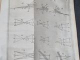 an old book with diagrams on it on a table