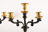 Paire de candélabres à quatre bras de lumière, le fût en bro… (photo 5)