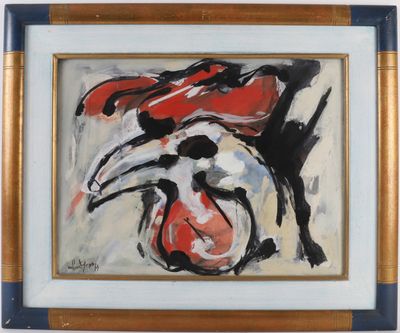TABLEAU "COMPOSITION ABSTRAITE, 1964" de Michel POURTEYRON (…