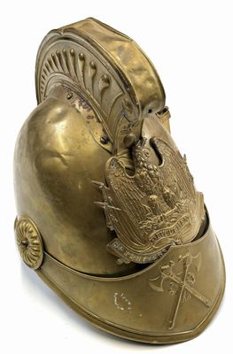 helmet of a soldier with a crown on it on a white background