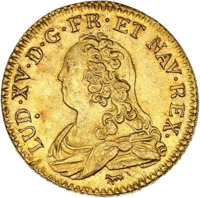 une pièce d'or portant le portrait d'un homme