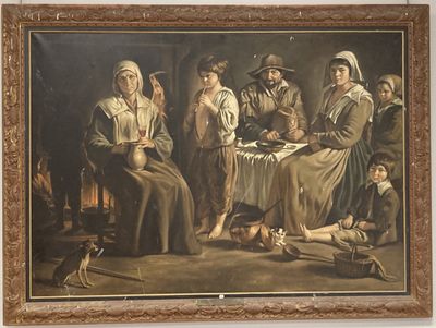 LE NAIN, d'après. Famille de paysans.