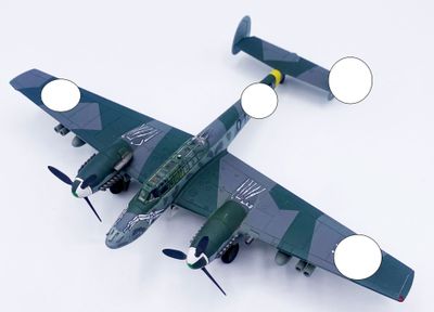 AVION MINIATURE MESSERSCHMITT, modèle BF 110 E-1.