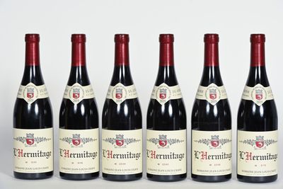 6 B L'HERMITAGE Rouge (carton d'origine) Domaine Jean-Louis …