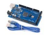 a blue cable connected to a blue board with a usb cable