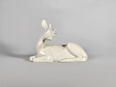 Armand PETERSEN (1891-1969) Antilope couchée avec cornes (c.…