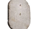 marble block with a hole in the middle on a white background