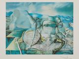 une image représentant un tableau où l'on voit une femme assise sur un bateau