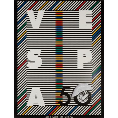 50 ans de Vespa Poster Offset [Non Canvas]