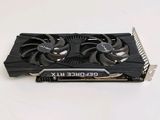 a close up of a video card on a white surface