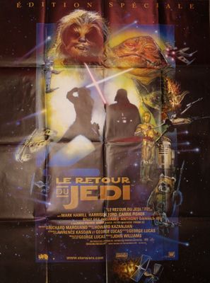 a movie poster for the return of the jedi