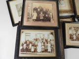 a lot of old photos of people in a picture frame