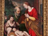 une image représentant un tableau où figurent un homme, une femme et un bébé