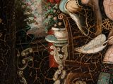 an image of a painting of a woman holding a baby
