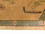 an old map of new zealand on a piece of paper
