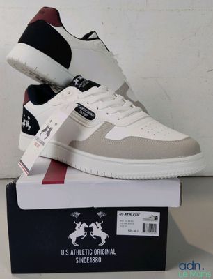 Nike Air Force 1 Low pour homme, blanc / noir / rouge