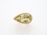 Bague en saphir jaune et diamant