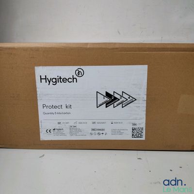 a box that has a sign on it that says hygietech