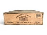 caisse en bois contenant 6 bouteilles de Château Margaux 2006