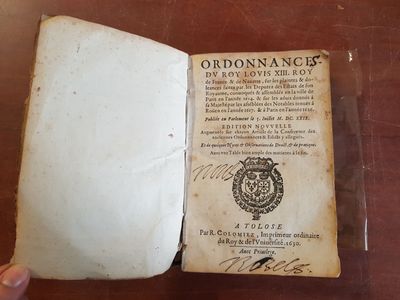 Ordonnances du Roy Louis XIII, Roy de France et de Navarre s…